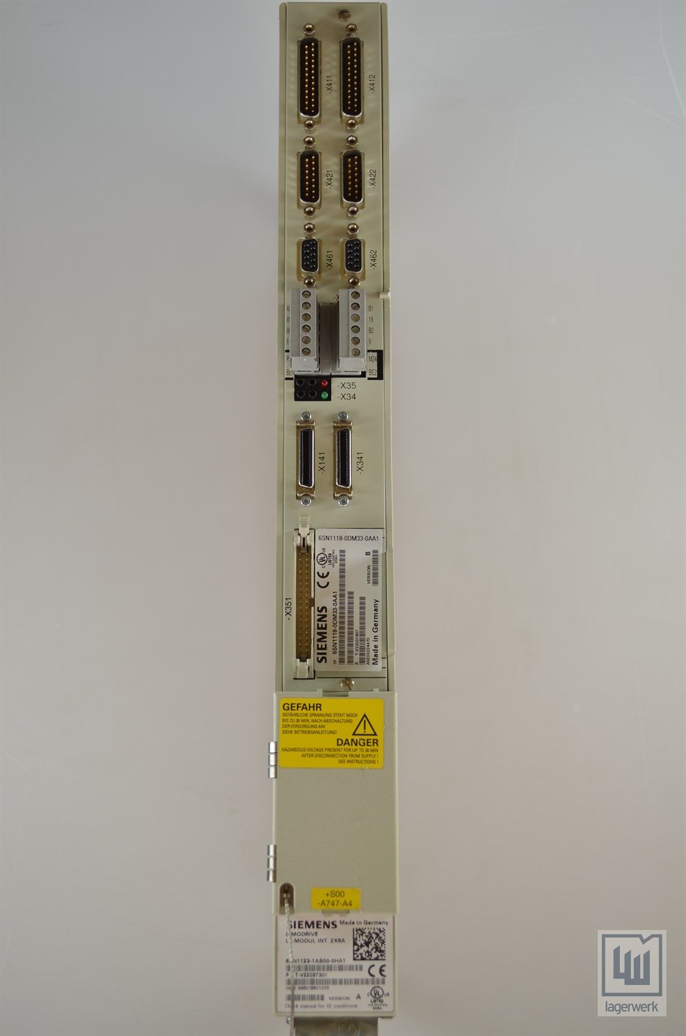 Siemens Simodrive 611 LT Module 2x8a type 6sn1123-1ab00-0ha1 Ver sans prise A
