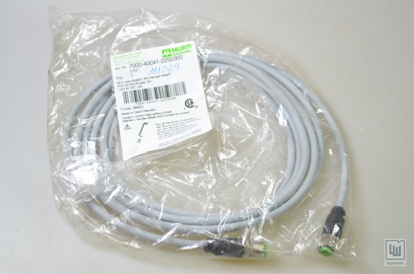 MURR 7000-40041-2250300, Rundsteckverbinder Sensor-Aktor-Kabel – NEU