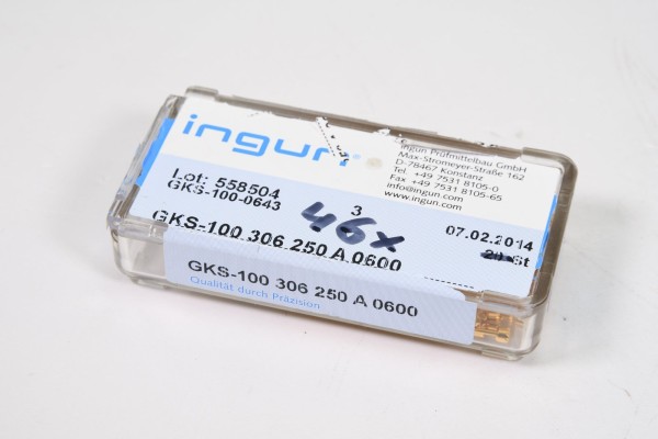 INGUN GKS-100-0643, GKS-100306250A0600, Kontaktstift (1PE=46Stk.) - NEUWERTIG