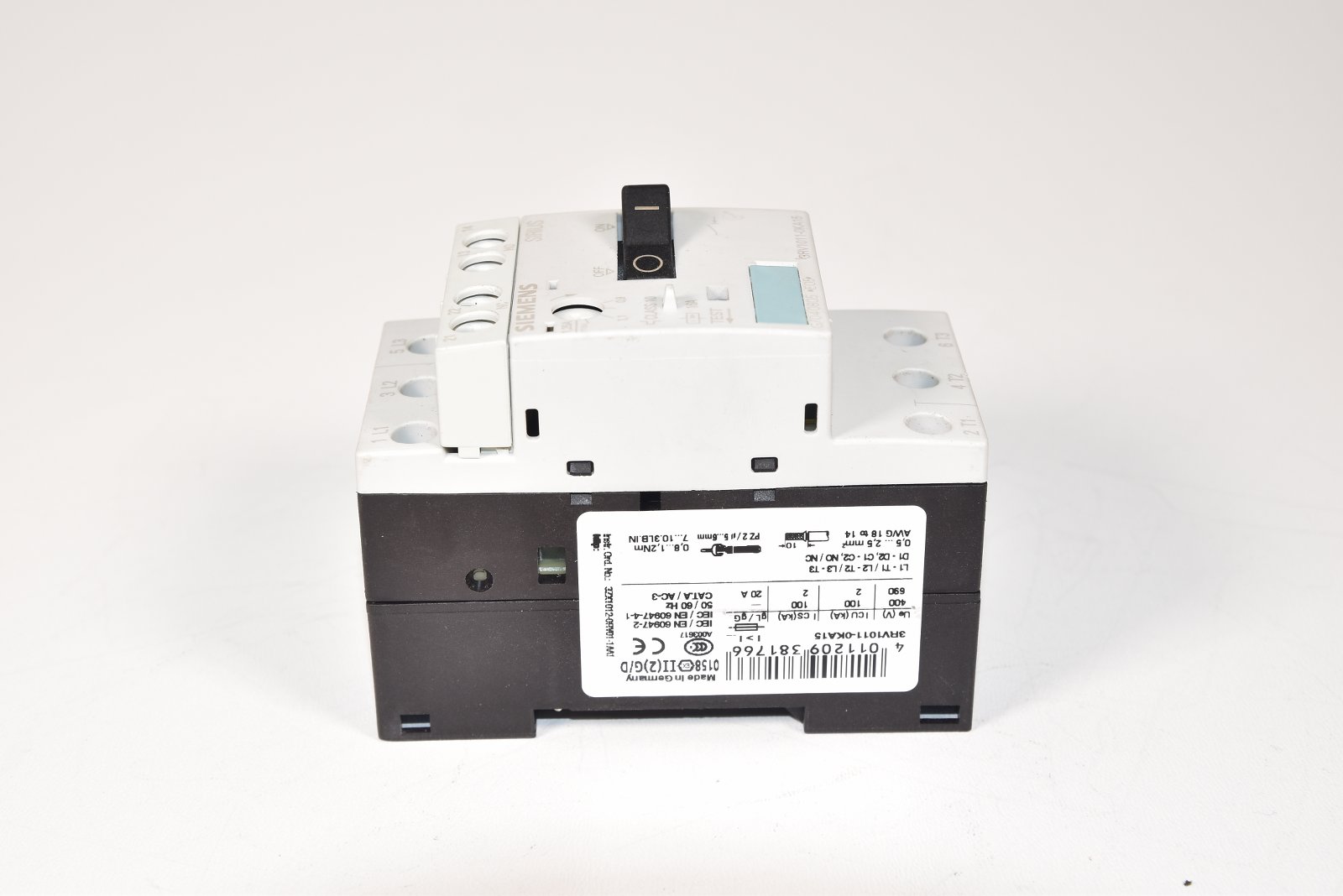 Siemens 3RV1011-0KA15 Leistungsschalter 0,9-1,25A 
