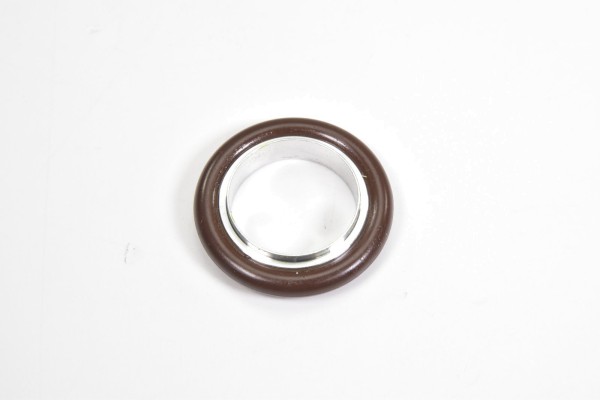DN 25 ISO-KF, Zentrierring mit O-Ring, Aluminium, braun