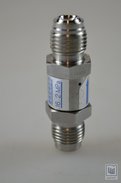 Fujikin Rückschlagventil / line check valve C.100493 6.86 kPa 16.2 MPa