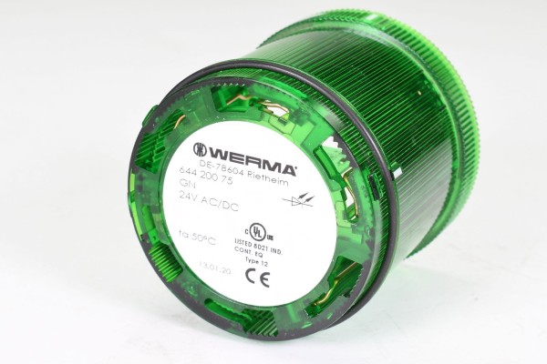 WERMA 644.200.75, LED-Dauerlichtelement, grün