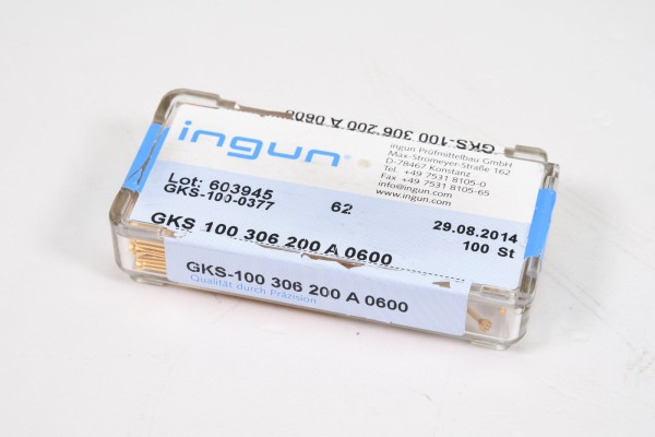 INGUN GKS-100-0377, GKS-100306200A0600, Kontaktstift (1PE=100Stk.) - NEUWERTIG