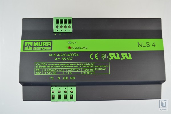 MURR Elektronik NLS 4-230-400/24, 85637, Kleinnetzgerät / Power Supply