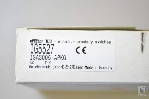 IFM IGA3005-APKG / IGA3005 APKG / IGA3005APKG, IG5527, induktiver Sensor - NEU