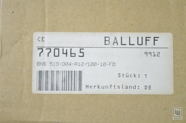 BALLUFF BNS 519-D04-R12-100-10-FD / BNS519D04R1210010FD, Reihengrenztaster-NEU