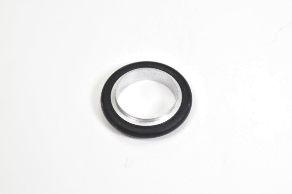 DN 25 ISO-KF, Zentrierring mit O-Ring, Aluminium, schwarz