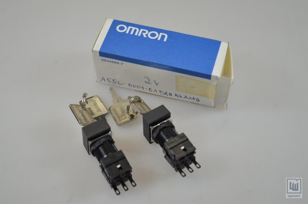 OMRON A3GJ-K2A11-G (F) / A3GJ K2A11 G (F), Schlüsselschalter (1PE=2Stk.) - NEU
