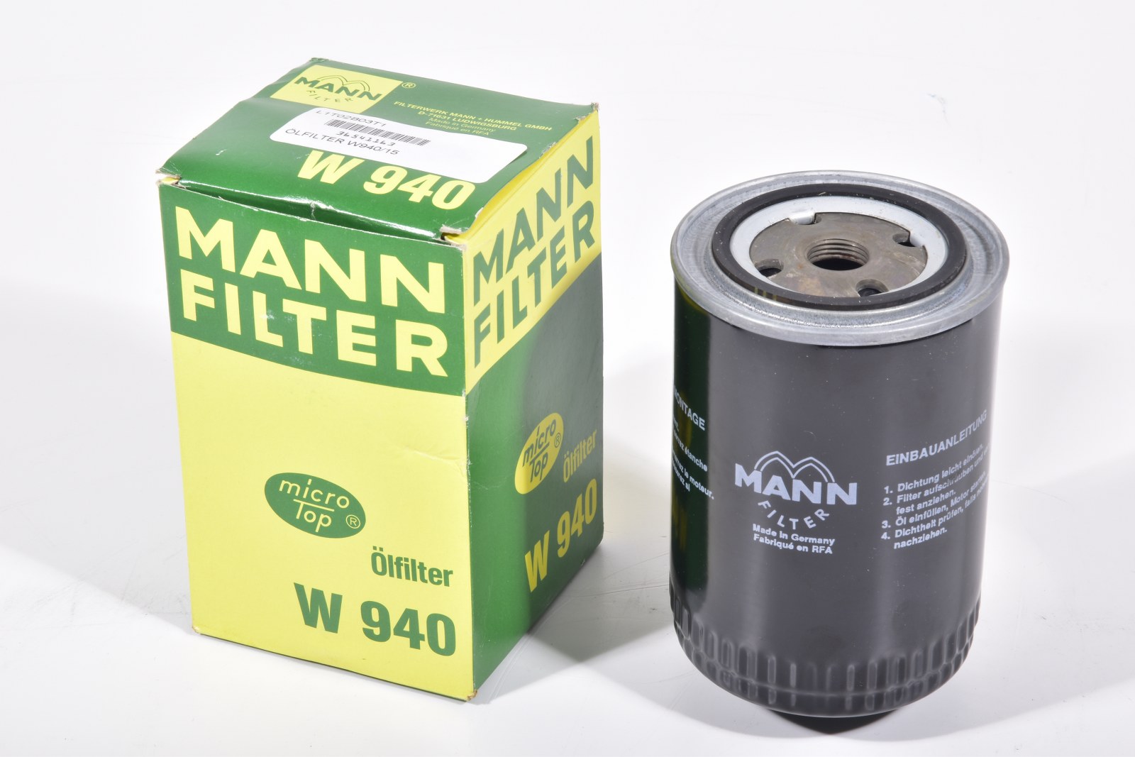 W 940 / W940, MANN Filter Filter - | Lagerwerk GmbH