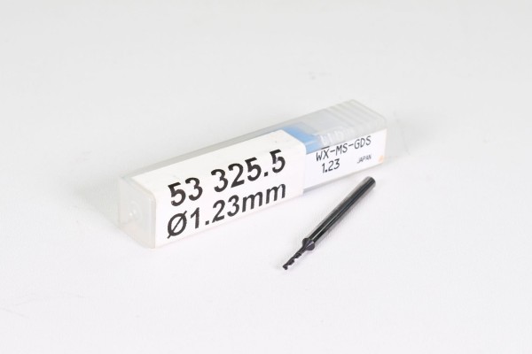 OSG WX-MS-GDS-1,23, Hochleistungs-Hartmetall-Miniaturbohrer, Ø1,23mm