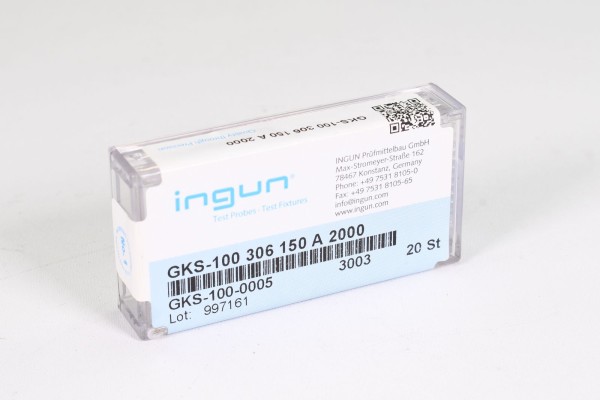 INGUN GKS-100 306 150 A 2000, Gefederter Kontaktstift, (1PE=20Stk.)