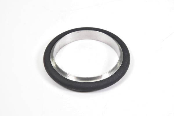 DN 40 ISO-KF, Zentrierring mit O-Ring, Edelstahl, schwarz