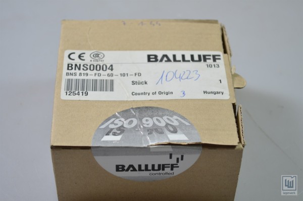 BALLUFF BNS0004, BNS 819-FD-60-101-FD, Positionsschalter - NEU