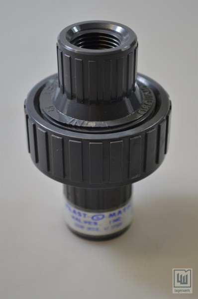 PLAST-O-MATIC CKM050V-PV, selbstschl. thermoplastisches Rückschlagventil - NEU