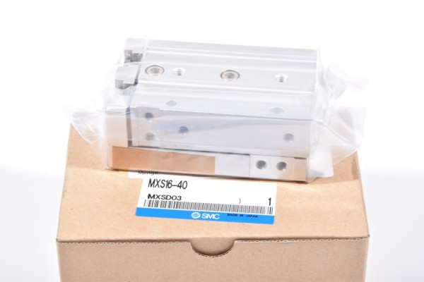 SMC MXS16-40 / MXS16 40, Pneumatischer Kompaktschlitten - NEU