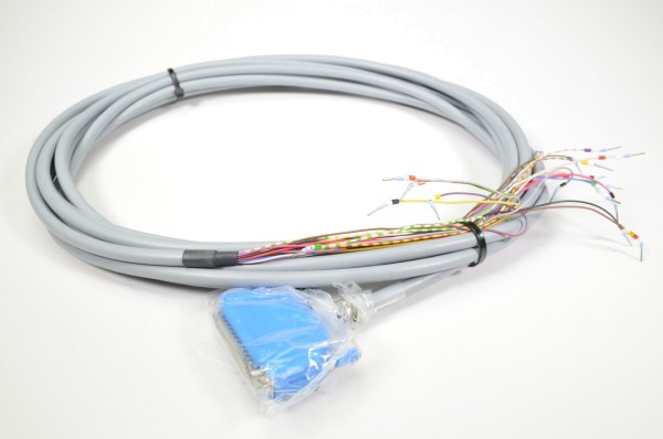 ICOS CW600051-01, Kabel mit 37p Sub-D Stecker und offenen Kabelnenden, 8m - NEU