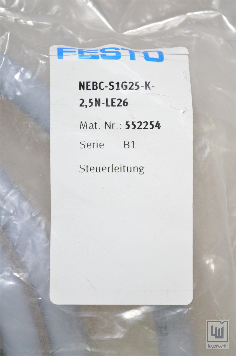 unused FESTO NEBC-S1G25-K-2,5N-LE26 Steuerleitung 552254 