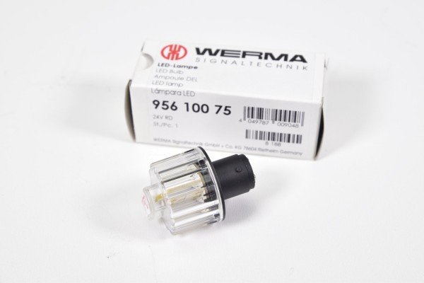 WERMA 956.100.75, LED-Lampe 24VAC/DC Rot - NEU