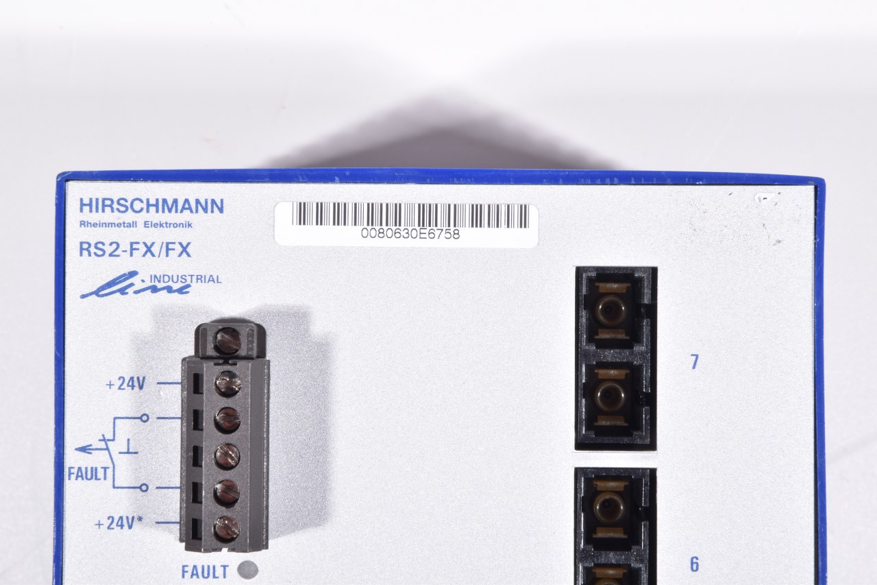 HIRSCHMANN RS2-FX/FX RAIL SWITCH INDUSTRIAL Ethernet Switch 