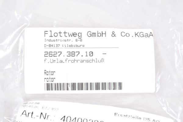 FLOTTWEG 2627.387.10, Rotor - NEU