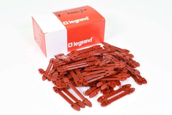 LEGRAND 038452, Kennzeichnungssystem Duplix Etikettenträger Rot, (1PE=99Stk.)