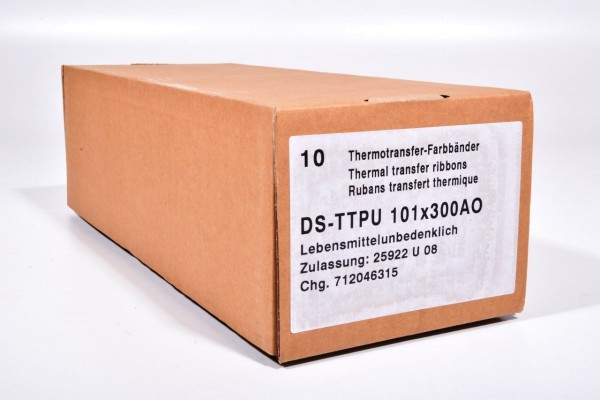 DS-TTPU 101 x 300 AO, Thermotransfer-Farbband (1PE=10Stk.) - NEU