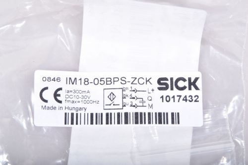 1PC SICK OPTIC IM18-05BPS-ZCK PROXIMITY SWITCH NEW 